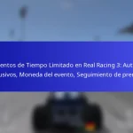 Eventos de Tiempo Limitado en Real Racing 3: Autos exclusivos, Moneda del evento, Seguimiento de premios