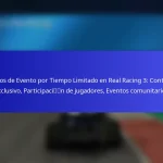 Premios de Evento por Tiempo Limitado en Real Racing 3: Contenido exclusivo, Participación de jugadores, Eventos comunitarios