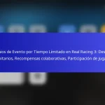 Premios de Evento por Tiempo Limitado en Real Racing 3: Desafíos comunitarios, Recompensas colaborativas, Participación de jugadores