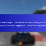 Premios de Evento por Tiempo Limitado en Real Racing 3: Historial de eventos, Variaciones de premios, Comentarios de jugadores
