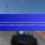 Premios de Evento por Tiempo Limitado en Real Racing 3: Seguimiento de premios, Estrategias de jugadores, Participación en eventos