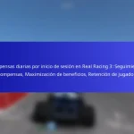Recompensas diarias por inicio de sesión en Real Racing 3: Seguimiento de recompensas, Maximización de beneficios, Retención de jugadores